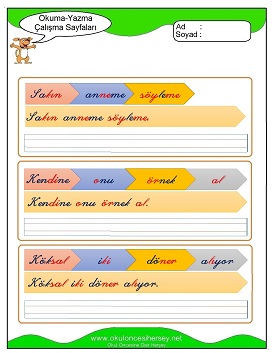 ö sesi Çalışma Sayfaları